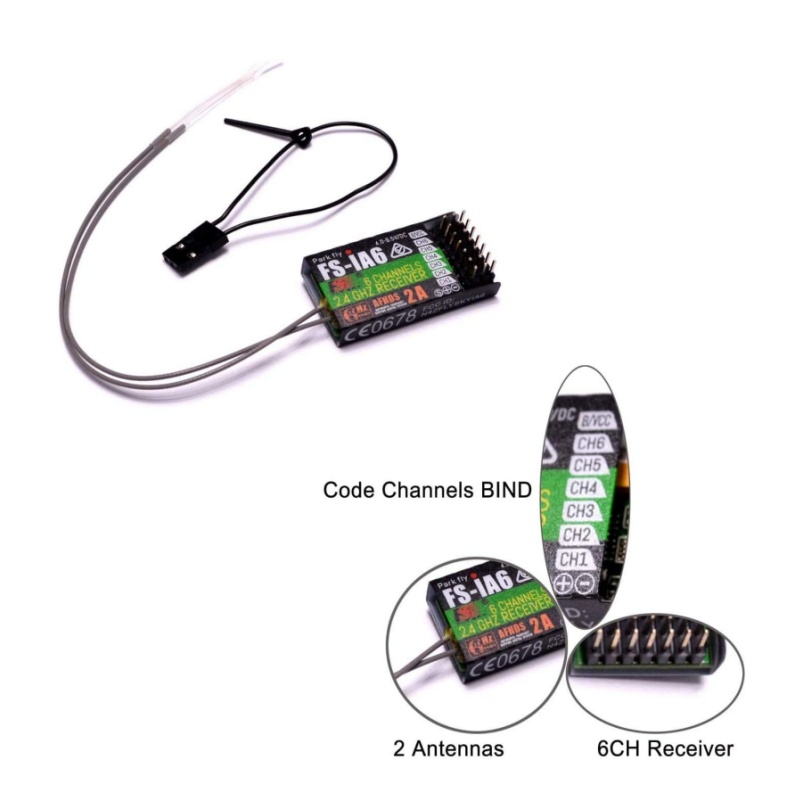 Flysky FS-IA6 Receiver 6CH Dua - Drone Racing Antenna recension och pris