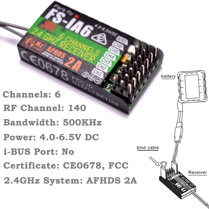 Flysky FS-IA6 Receiver 6CH Dua - Drone Racing Antenna recension och pris