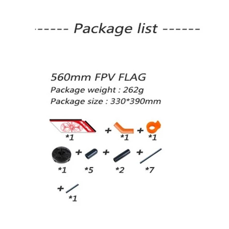 LDARC 560mm FPV Freestyle Outd - Drone Racing Flag recension och pris